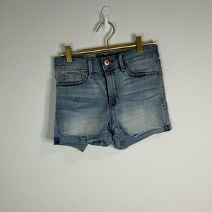 Levi’s Denizen High-Rise Distressed Denim Cutoff Shorts Size 6/7 Trendy